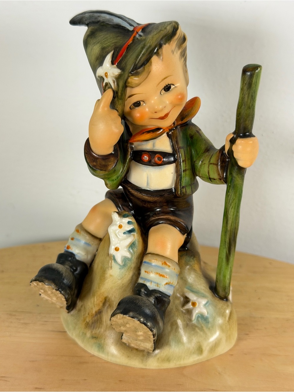 Vintage Hummel Goebel W Germany TMK-6 HUM315 “Mountaineer” boy hiker‎ figurine